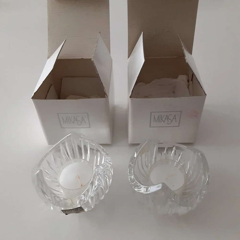 Mikasa Candle Holder set of 2 - New in box (NWOT) - Germany - 3